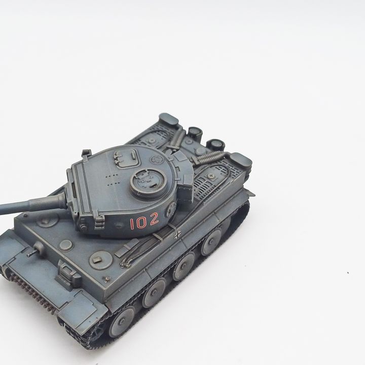 3D Printable Tiger I Ausf.H (Sd.kfz.181) + 3 Tankmen
